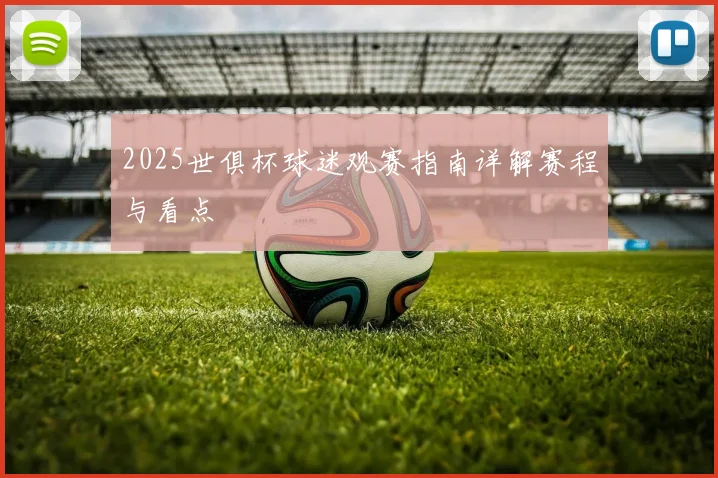 2025世俱杯球迷观赛指南详解赛程与看点